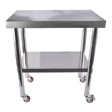 Heavy Duty Stainless Steel Prep Table - Commercial Kitchen Work Table