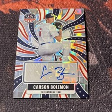 2026 Panini Stars & Stripes Prizm CARSON BOLEMON Silver Pandora Auto /200🔥🔥🔥