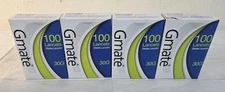 NIB 4 Boxes (400 total) Gmate 100 Sterile Lancets 30G Expired 2019 UNOPENED
