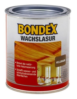 Bondex Wachslasur hellbraun 0,75L innen Möbel Tür