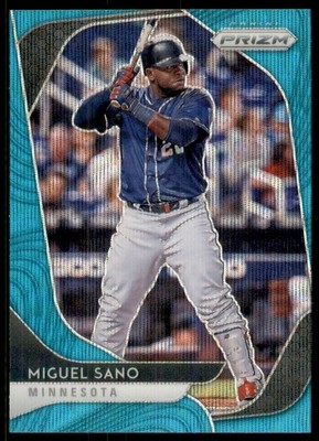 2020 Panini Prizm Prizms Teal Wave #109 Miguel Sano - BB