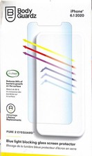 BodyGuardz Pure 2 EyeGuard Antimicrobial Tempered Glass - iPhone 12/12 Pro