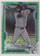 2021 Bowman Chrome Prospects Green Mini-Diamond Refractor 71/99 Austin Wells s3g