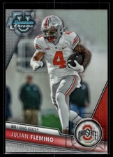 Julian Fleming 2023 Bowman University Chrome Refractor D Card #109