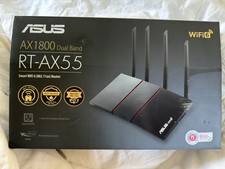 ASUS RT-AX55 v2 AX1800 Dual Band WiFi 6 Router - Black