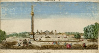 Antiker Architektur Druck - Ein Blick auf Schloss Blenheim - Anonym - 1760