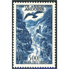 ANDORRE POSTE AÉRIENNE N°4 PAYSAGE TIMBRE NEUF** SUPERBE QUALITÉ COTE 145€
