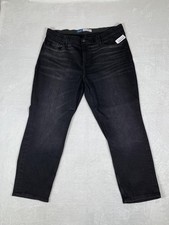 Old Navy Athletic Taper Jeans Mens 42x30 Black Denim 360 Stretch NWT