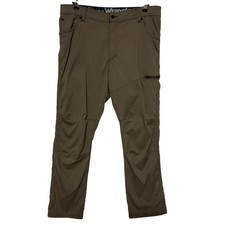 Wrangler Cargo Pants Mens 38x30 Brown Tan All Terrain Gear Nylon Spandex Stretch