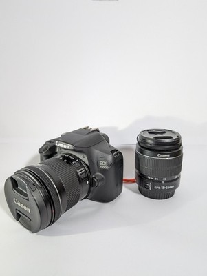 Canon EOS 2000D Kamera Mit Zubehörpaket inkl. 18-55 Kit & 10-18mm Weitwinkel