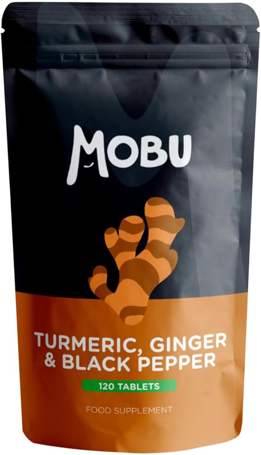 Mobu Turmeric 2000Mg With Black Pepper & Ginger 120 Tablets | High Strength Curcumin Supplement | Turmeric And Black Pepper Tablets Anti-Inflammatory | - Image 3