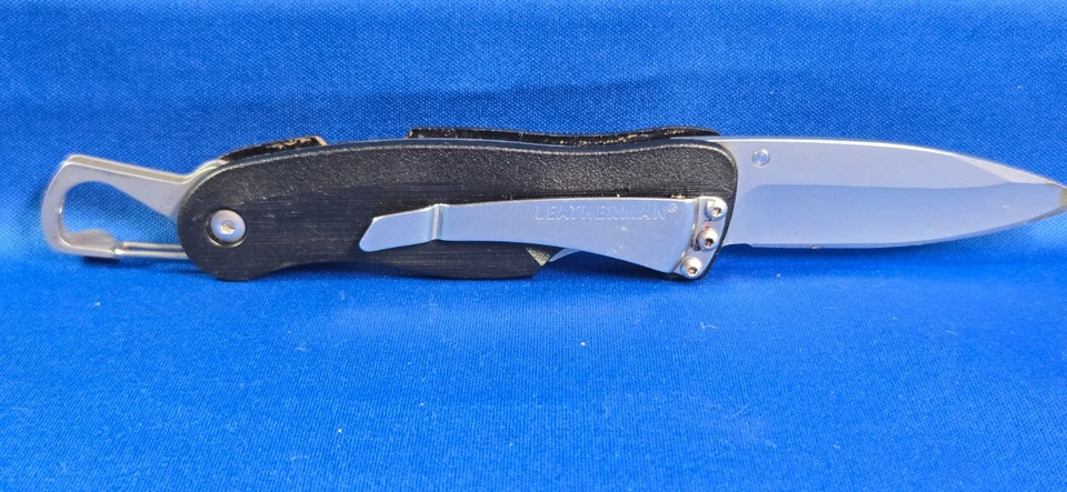 Cuchillo de Bolsillo Leatherman Mosquetón C33 Clip Plegable Negro Retirado Foto 2 de 4