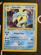Gyarados 6/102 Base Set Pokemon MP Holo
