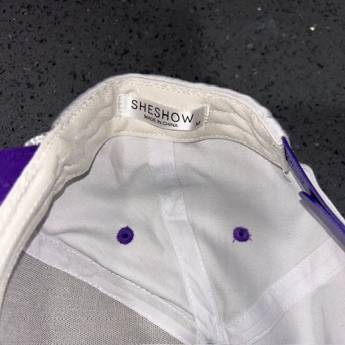 Taco Bell Adult Mens One Size White Purple Adjustable Snapback Cap Hat NWOT - Picture 6 of 6