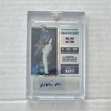Panini 2018 Contenders Draft Picks Noelvi Marte RC Auto Cracked Ice /23 #3