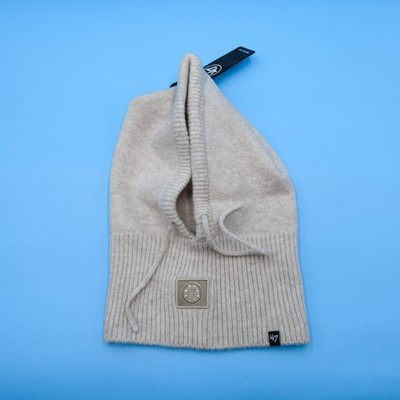 '47 Brand Boston Bruins Winter Hat Womens Beige Snood Hood Unisex NBA Team New