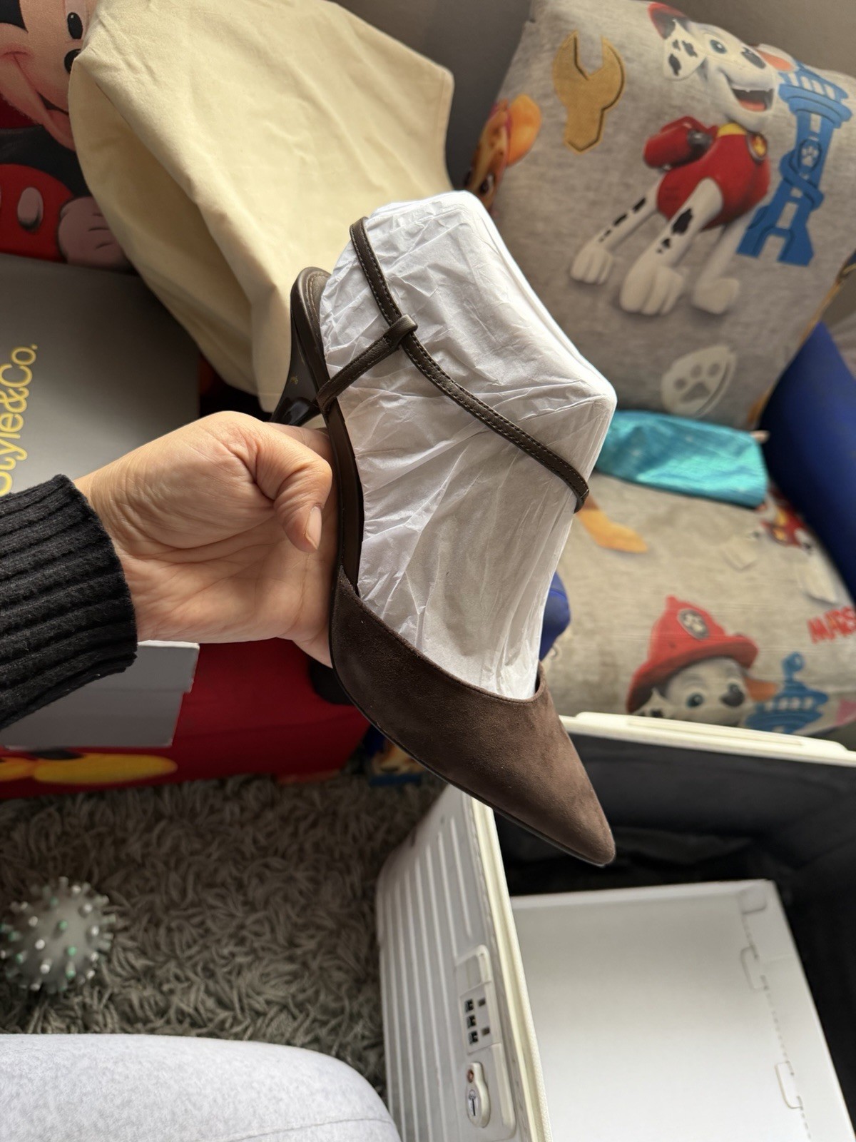 Calvin Klein Dark Brown Stiletto Pump Pointed Toe Slip On Women's Size 8.5 M