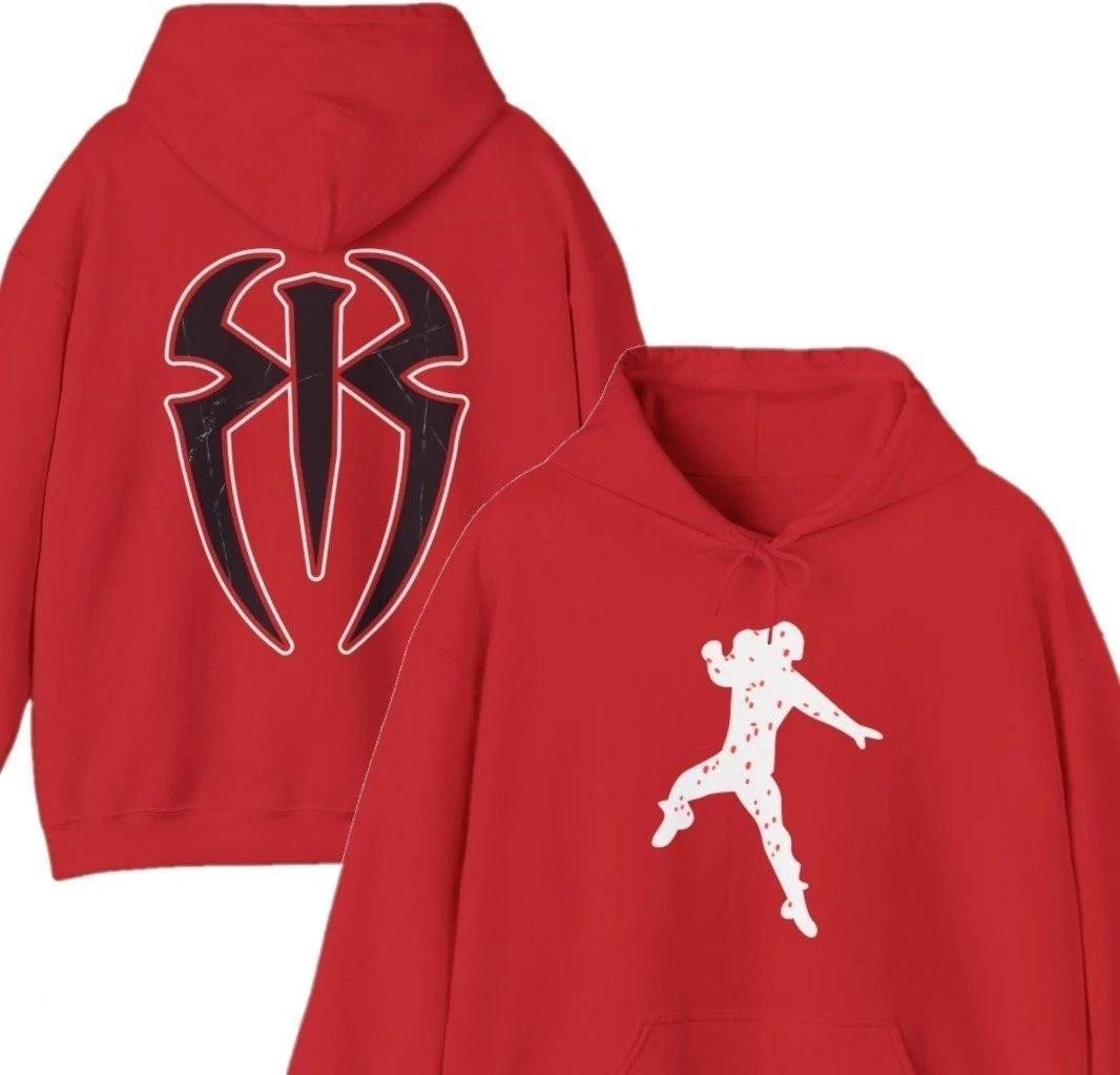 Air Roman Reigns Superman Punch Red Pullover Hoody Sweatshirt | eBay