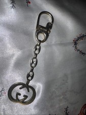 Vintage GUCCI Interlocking G Key Ring Bag Charm Accessory Made in Italy