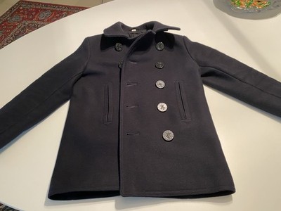 Pea Coat von Buzz Rickson s In Navy Größe 38