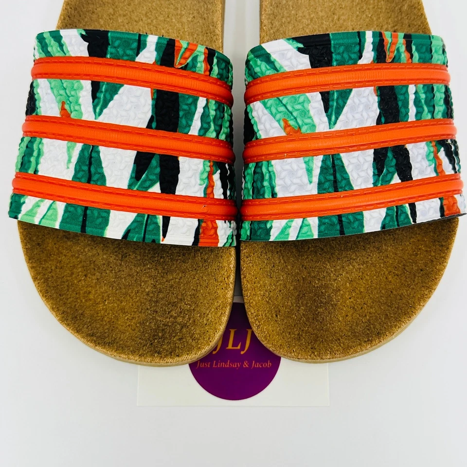 Adidas Para Hombre Adilette Slide Tropical Sandalias Sin Corcho 'Corcho' FZ4128 Talla 8 Foto 4 de 4