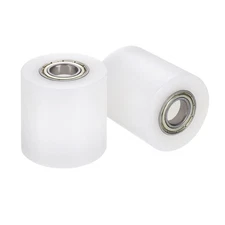 2Pcs Nylon Roller Wheel with Bearings, 5/8"x1-7/8"x2" Nylon Pulley