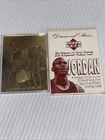 1996 Upper Deck Michael Jordan 23 Kart Gold Sculptured Trading Card. HOF GOAT