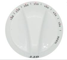 Stove Knob WB03K10036 White Replacement for GE Hotpoint Oven, D-Shape, 1PC
