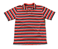 Nike Golf Polo Shirt Boys Sz XL Striped Short Sleeve Pullover EUC