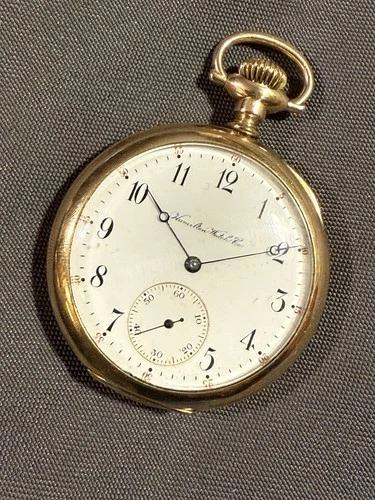 Antique Hamilton 17 Jewel Pocket Watch Lancaster PA runs