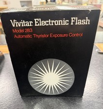 NIB Vivitar 283 Auto-Thyristor Flash w/Sync cord Made In Japan Untested
