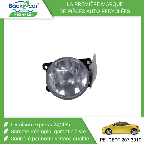 Cache Antibrouillard Gauche Compatible Peugeot 207 Sport - Couvercle Phare Antibrouillard Avant