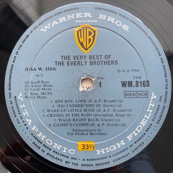 Everly Brothers - The Very Best Of The Everly Brothers (LP) (Very Good Plus (VG+ Foto 3 de 4