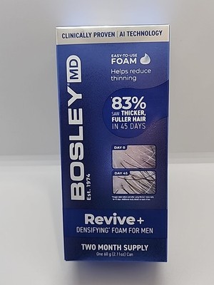 BosleyMD Revive+ Densifying Foam For Men 2.11oz 2 Month Supply