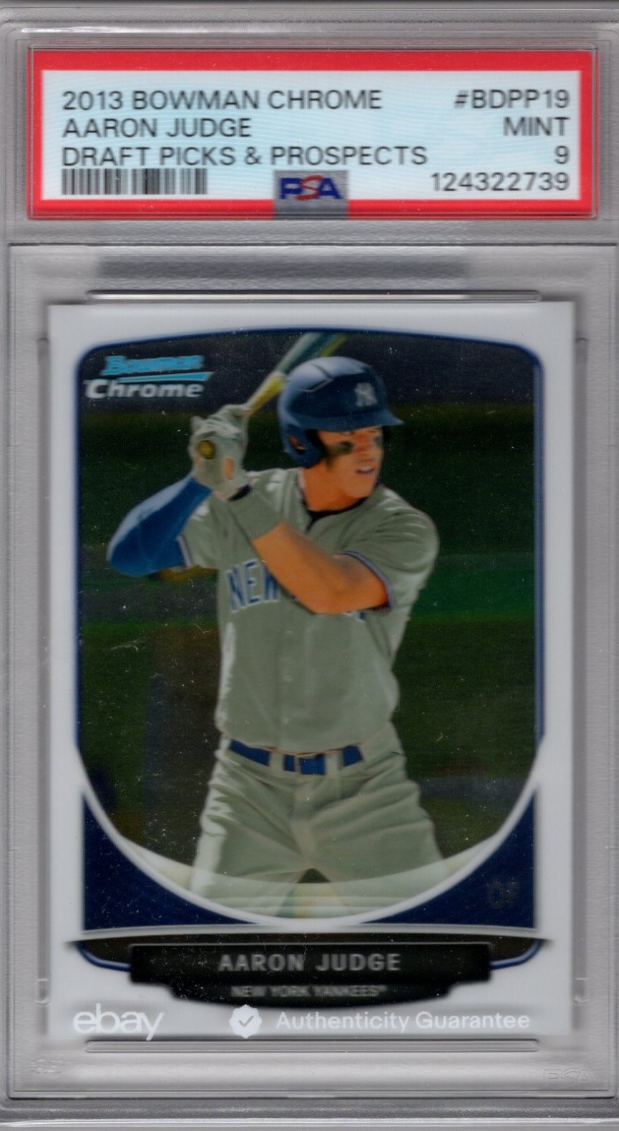 2013 Bowman Chrome Draft #BDPP19 Aaron Judge PSA 9