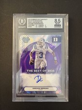 2025 Bowman Best U Best of '25 Auto Dariah Mensah Purple /75 BGS 8.5
