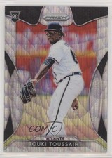2019 Panini Prizm Tier II Blue Wave Prizm 47/60 Touki Toussaint #121 1s8