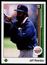 Jeff Reardon, 1989 Upper Deck, #596, Minnesota Twins,