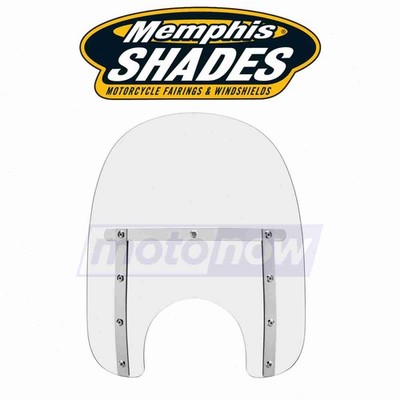 Memphis Shades Memphis Slim Windshield (7in. Cutout) for 2007-2014 Harley ym