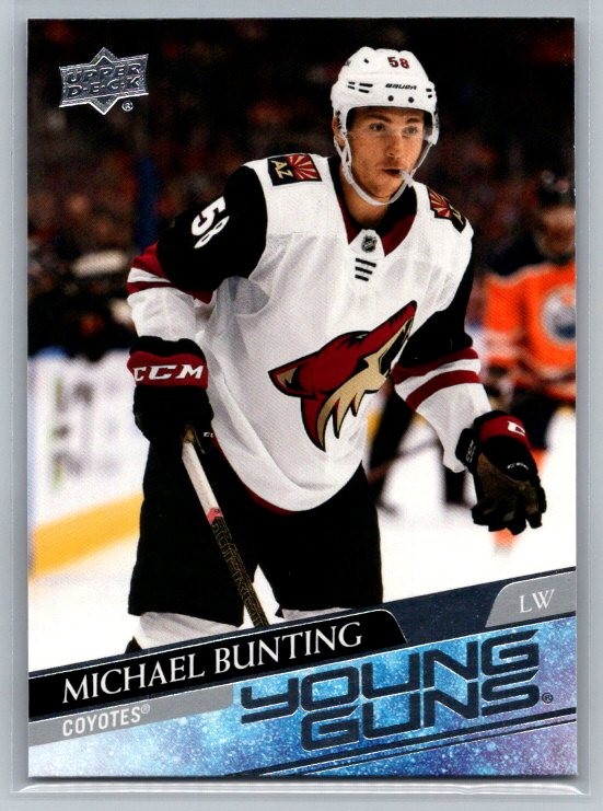 2020-21 Upper Deck #727 Michael Bunting Young Guns Arizona Coyotes