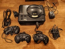 SEGA Mega Drive I with Sega CD (3 controllers, scart adapter, no box)