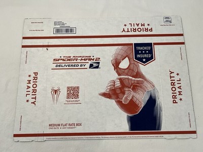 2014 New The Amazing Spider Man 2 Priority Mail Medium Flat Rate Box Collectible