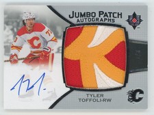2022-23 Upper Deck Ultimate Jumbo Patch Autograph Tyler Toffoli 1/3