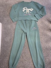 Girls Green 'Paris' Tracksuit AGE 9-10