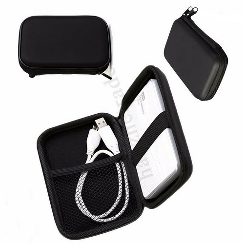 Case Drive Seagate Disk Hard Pouch WD Zipper Bag For Black HDD 2.5" Protection - Afbeelding 2 van 7