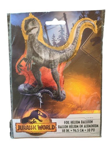 Jurassic World Foil Helium 38" Raptor Balloon Birthday Jurassic Park