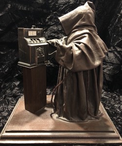 Details About Vintage Collectible Golden Eagle Casino Grim Reaper Playing Slot Machine Novelty