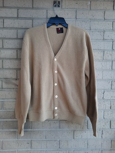 Arnold Palmer Robert Bruce Tan Cardigan 