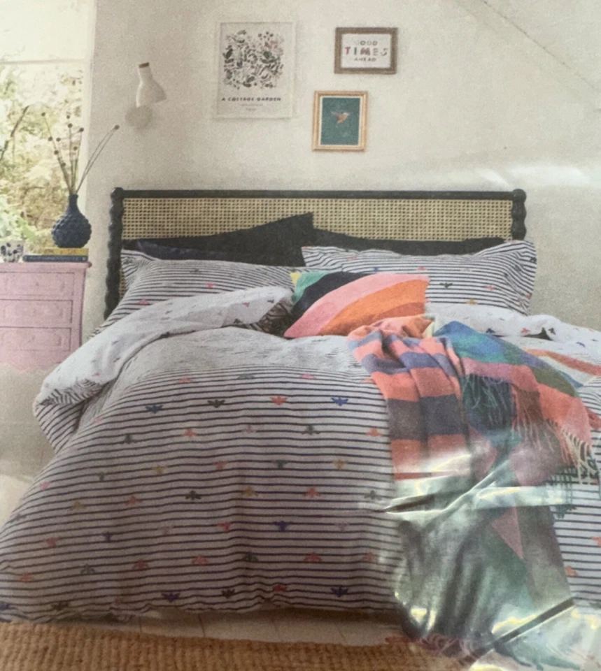 Joules Single Bedding Set, Duvet Cover & Pillowcase, Rainbow Bee,Brand New, b101 - Image 4 of 4