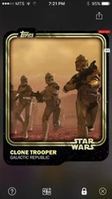 Topps Star Wars Digital Card Trader Gold Clone Trooper Base Variant